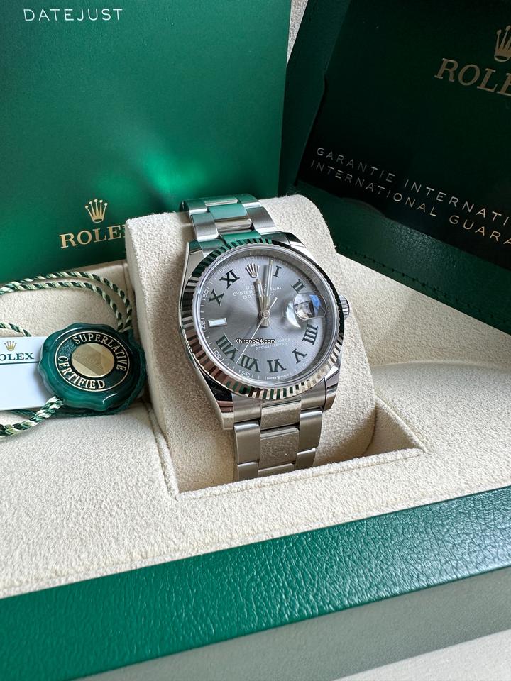 Rolex Datejust Jubilee / Metallicgrau