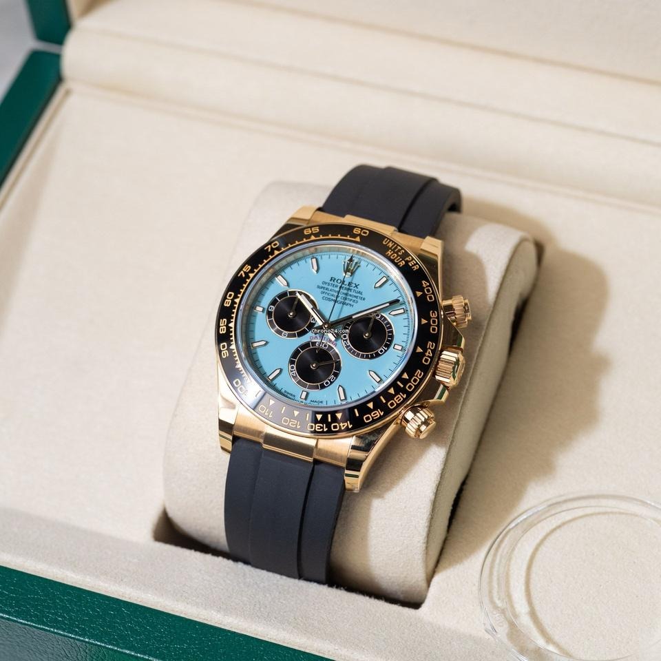 Rolex Daytona / Gold Blau-Türkis