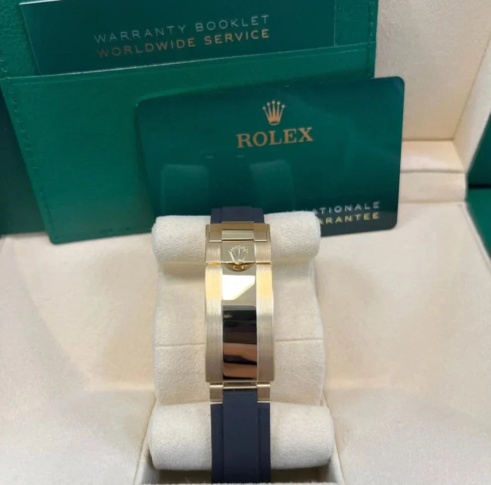 Rolex Daytona / Gold Blau-Türkis