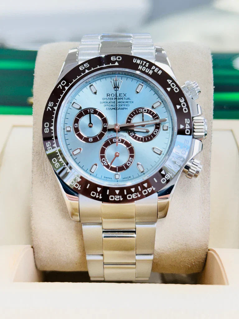 Rolex Daytona Platin / Blau