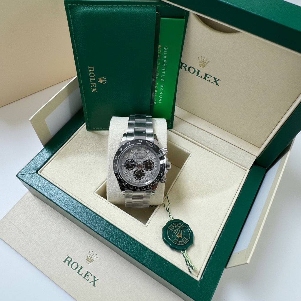 Rolex Daytona / Silber Meteorit