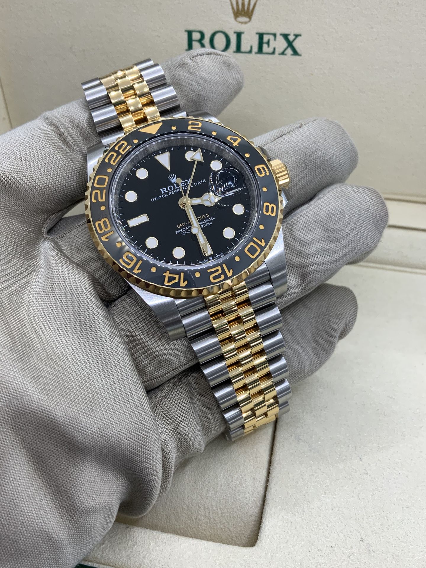 Rolex GMT-Master II Jubilee Silber / Gold