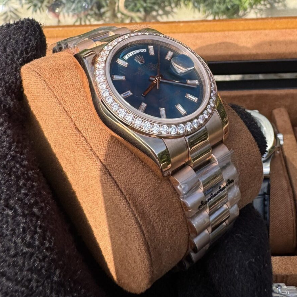 Rolex Day-Date 38mm Watch - Steel Bracelet