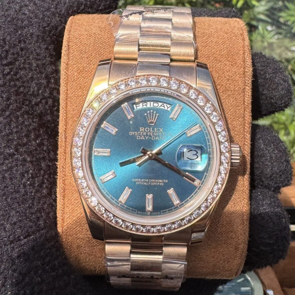 Rolex Day-Date 38mm Watch - Steel Bracelet